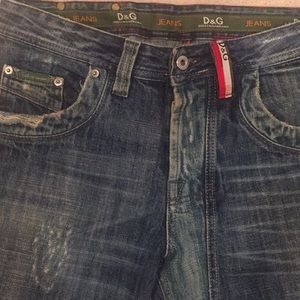 Dolce & Gabbana D&G Distressed Denim Jeans